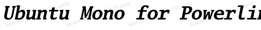Ubuntu Mono for Powerline BoldForPo字体转换